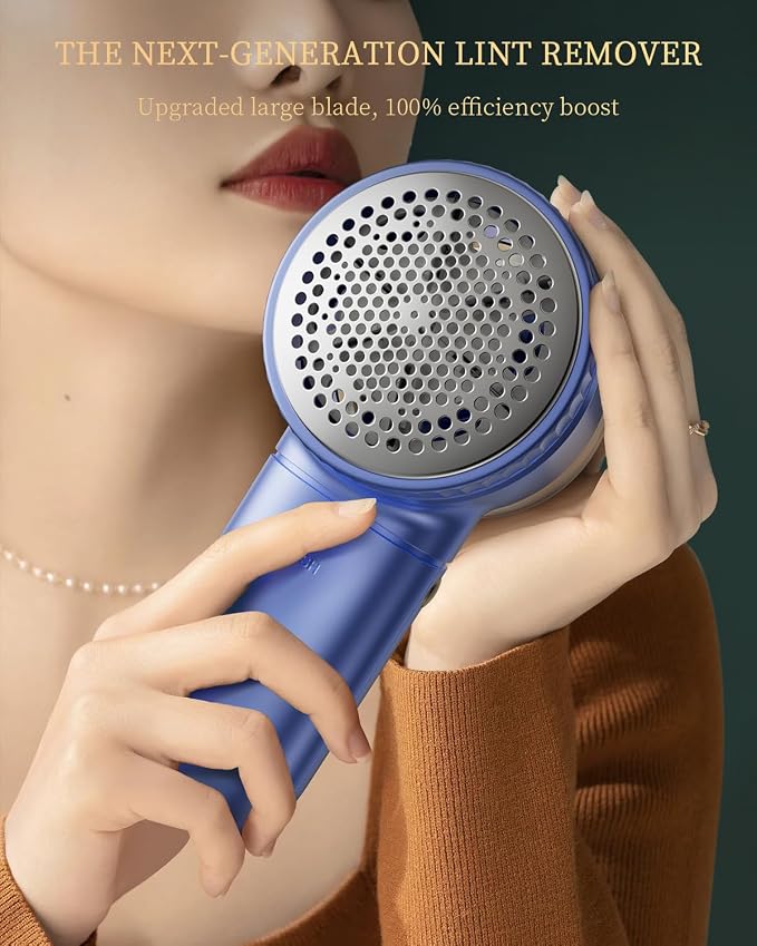 Fabric Shaver with Lint Brush, Large Lint Shaver with Digital Display | - Image 2
