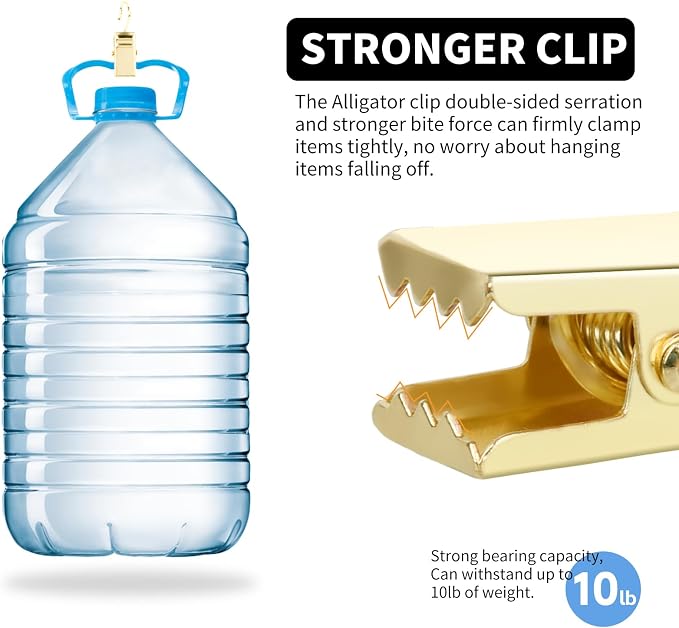 Curtain Clips Hooks, 100 Pack Stainless Iron Drapery Hooks Clips - Image 5