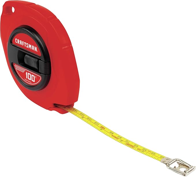 CRAFTSMAN 100-ft Tape Measure, Easy-Wind Steel Blade - Image 2