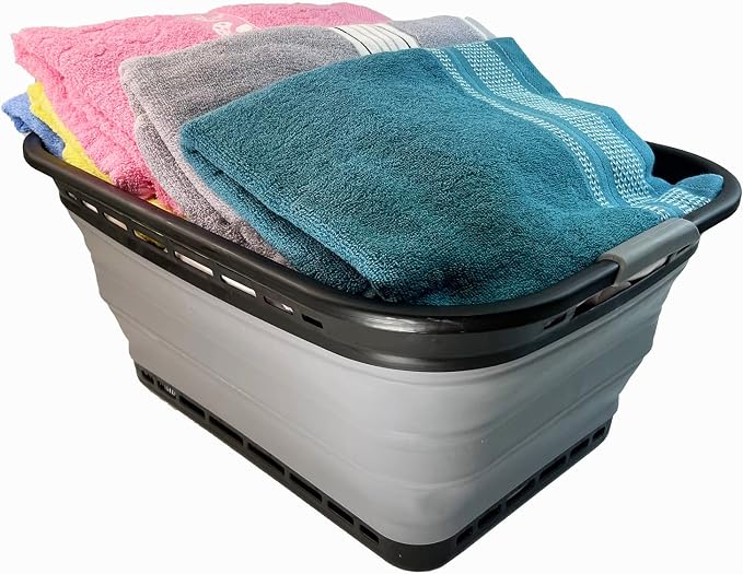 SAMMART 42L Collapsible Plastic Laundry Basket - Image 5