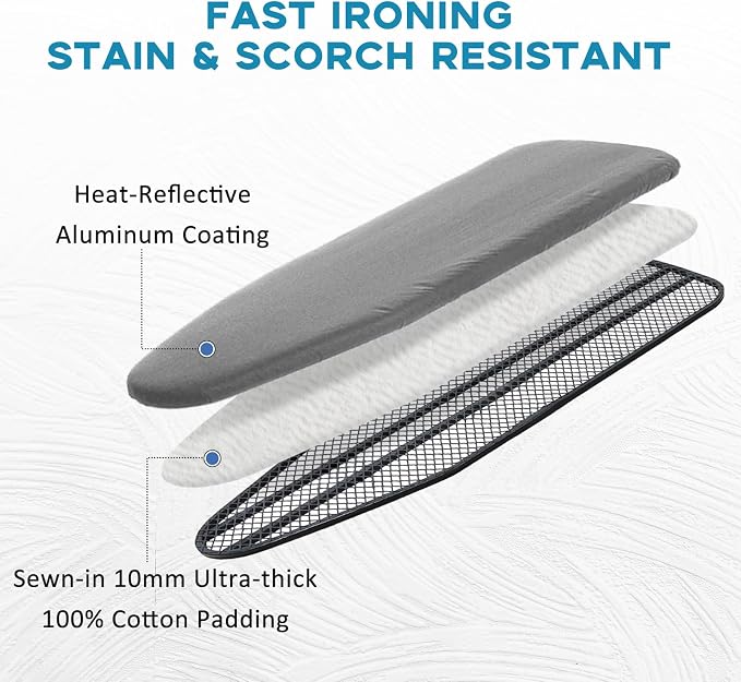 RAINHOL Ironing Board Cover and Pad 15x54 - Image 2
