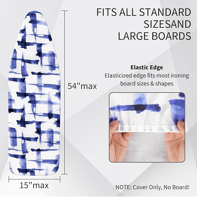 Ironing Board Cover and Pad for Standard Size, 15x54 Scorch & Stain Resistant - Image 2