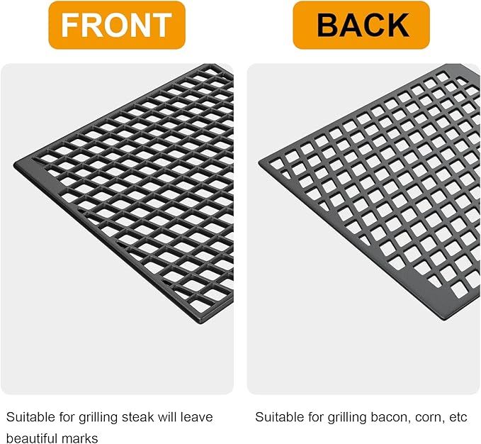 Dual Sided Sear Cooking Grate for Weber Genesis & Spirit 2016 and Newer Grill,Cast Iron Grid Grates for Weber Genesis 2022 SX-325S S-325S E-325S EX-325S 7670