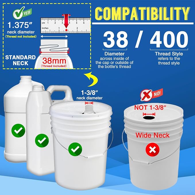 6 Pack 38-400 1 oz 5 Gallon Pump Dispenser - Image 3