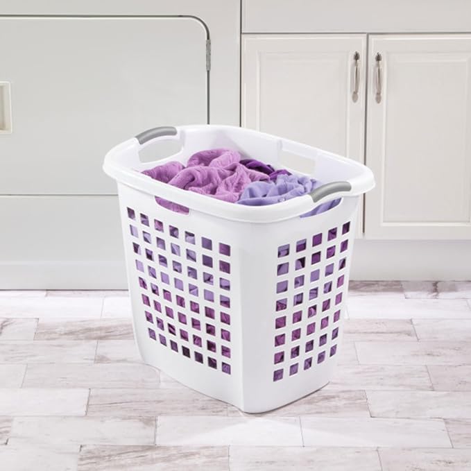 Sterilite Ultra™ Easy Carry Plastic Open Laundry Hamper, 4 Pack - Image 3