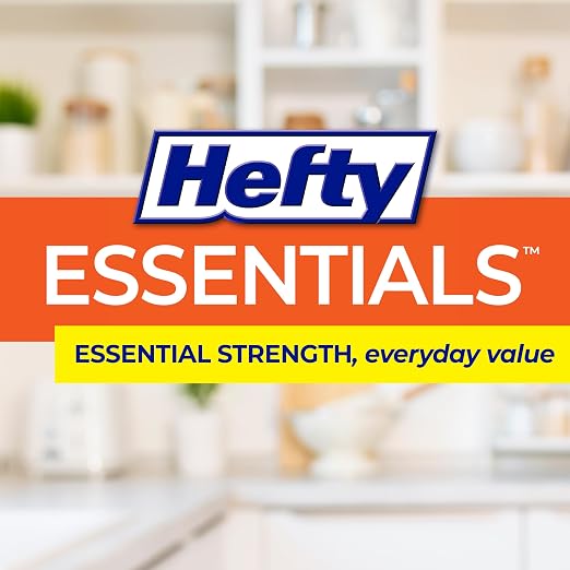Hefty Essentials Drawstring 13 Gallon Kitchen Trash Bags, Tall Unscented Trash - Image 6