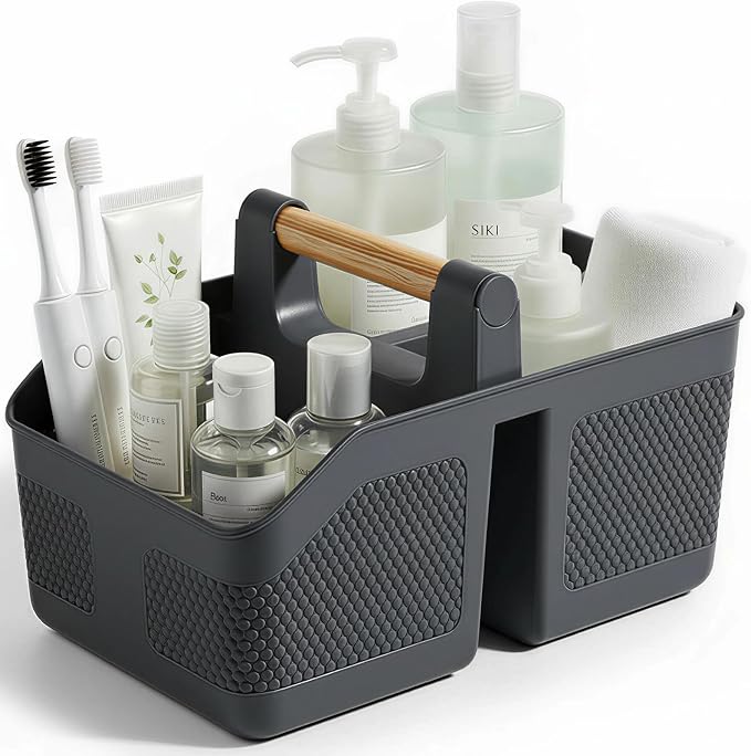 Plastic Shower Caddy Portable Shower Basket by rejomiik