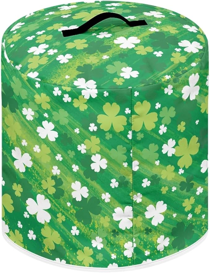 St. Patrick's Day Dust Cover for 3 Quart Dust Protection Easy Clean Pressure Cooker Cover Electric Appliance Kitchen Home Accessories, Green Leaf