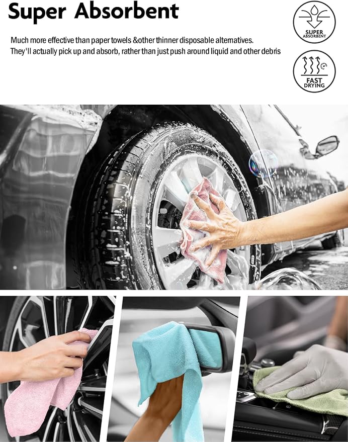 Fantasticlean Microfiber Cleaning Cloth Roll- 40 Sheets, Tear-away Microfiber - Image 6