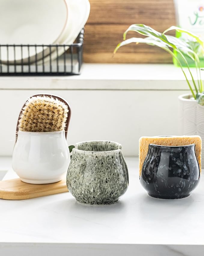 Zoeeker Sponge Holder, Ceramic Sponge Holder - Image 6