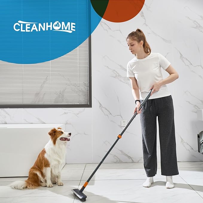 CLEANHOME Floor Scrub Brush Tile Tub Scrubber Brush | 4 Different Cleaning Heads - Image 3