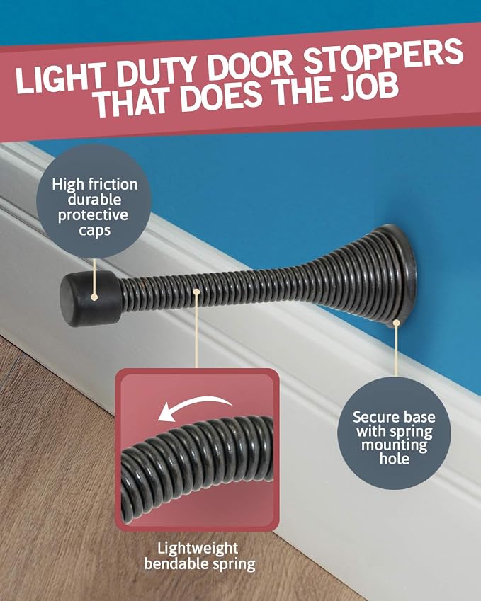 Jack N’ Drill Door Stopper | Flexible Heavy Duty Door Stop - Image 5