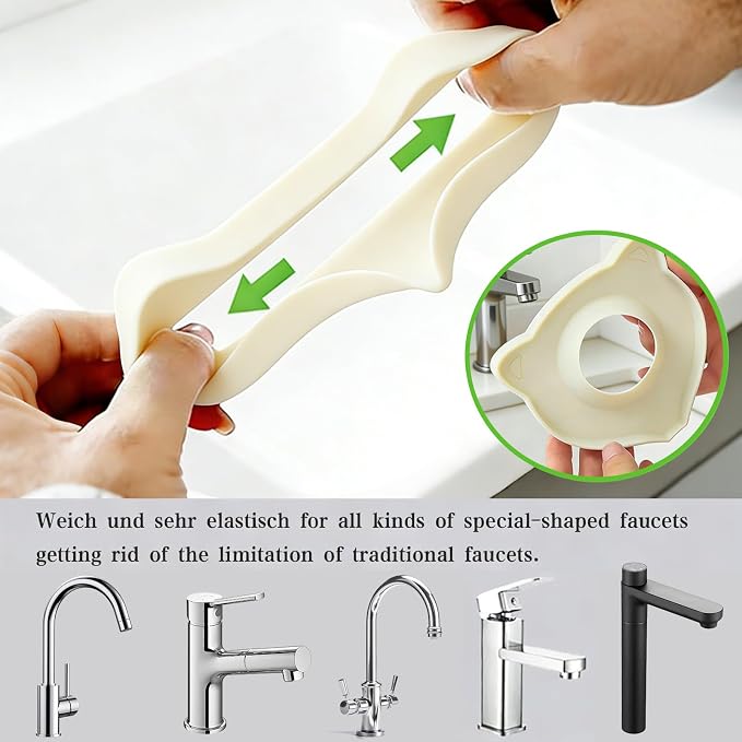 Compact Silicone Kitchen Sink Faucet Splash Proof Mat, Tap Water Diversion - Image 4