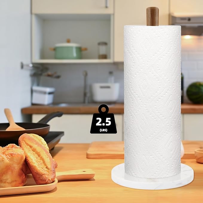 Buruis Acacia Wood Paper Towel Holder - Image 8