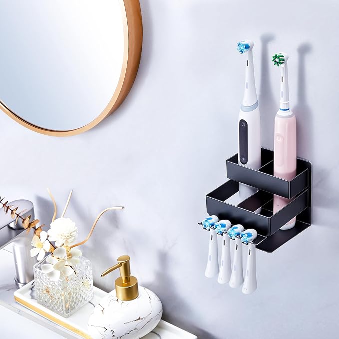 Electric Toothbrush Head Holder, Electric Toothbrush Holders Wall Mounted - Image 4