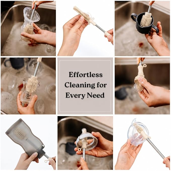 Haakaa Food-Grade Silicone Double-Ended Cleaning Brush | Household Cleaning - Image 5