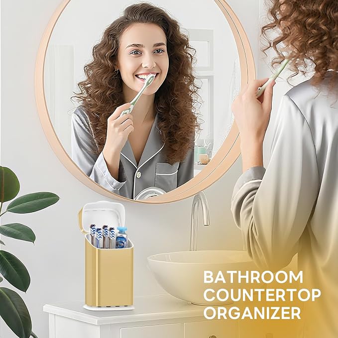 GFWARE Gold Bathroom Toothbrush Holder - Image 4
