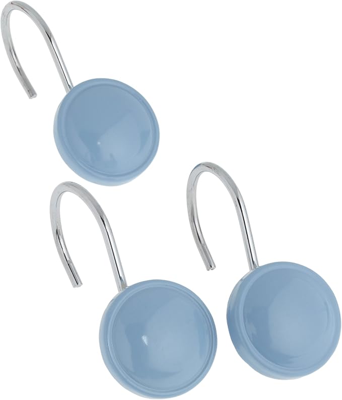 Carnation Home Fashions Color Rounds Ceramic Resin Shower Curtain Hook by WehomeHousewareeInc