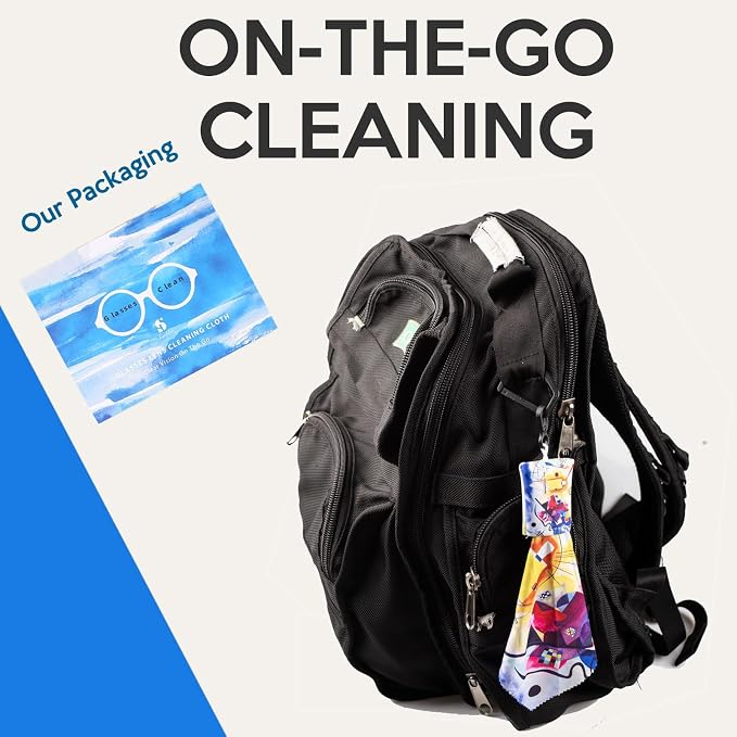 Microfiber Cleaning Cloth for Glasses & Lens-World Classic Art Series 4PCS | - Image 7