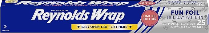 Reynolds Wrap Fun Foil, Embossed Aluminum Foil Roll, Features a Limited-Edition by ReynoldsConsumerProducts