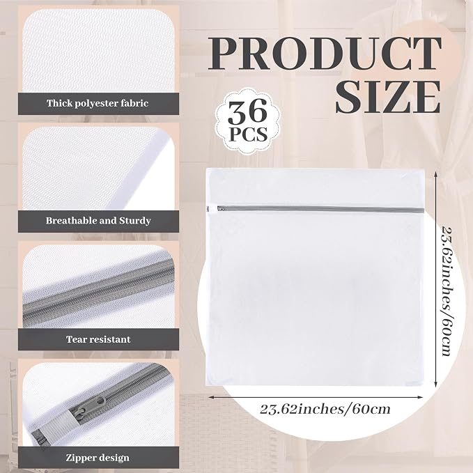 Nuenen 36 Pcs Mesh Laundry Wash Bags - Image 2