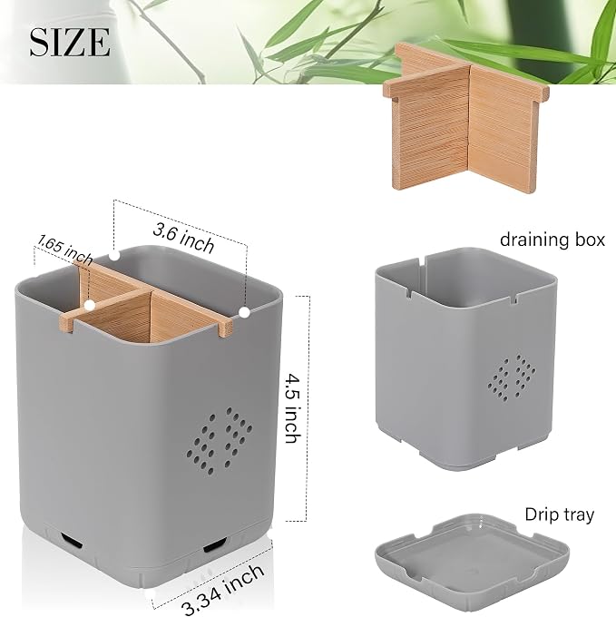 Toothbrush Holders for Bathrooms, Electric Toothbrush Holder, 3 Slot Vanity - Image 6