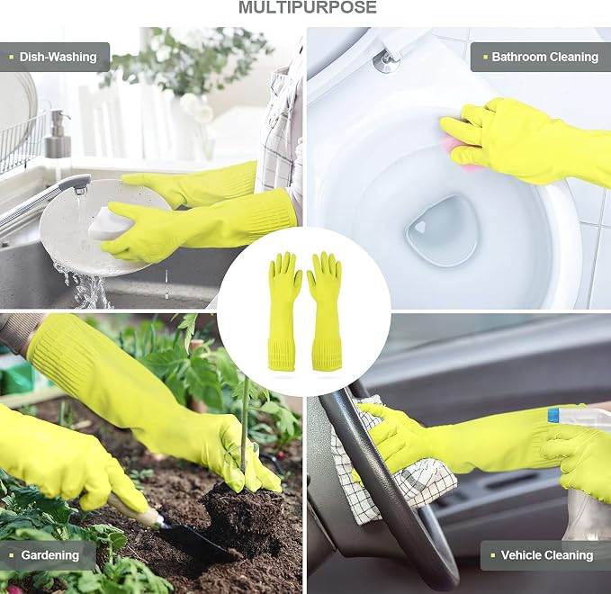 DABOGOSA MAMISON Reusable Household Dishwashing Cleaning Rubber Gloves - Image 4