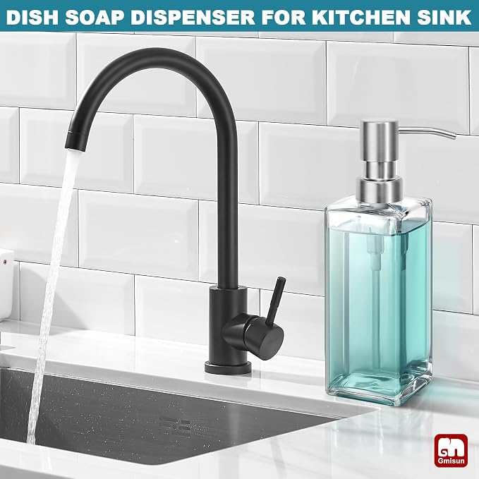 GMISUN Glass Soap Dispenser - Image 4