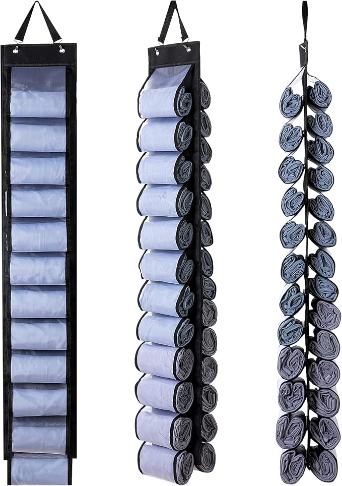 DHSFKBE Legging Organizer, Foldable Hanging Closet Organizer by DHSFKBE