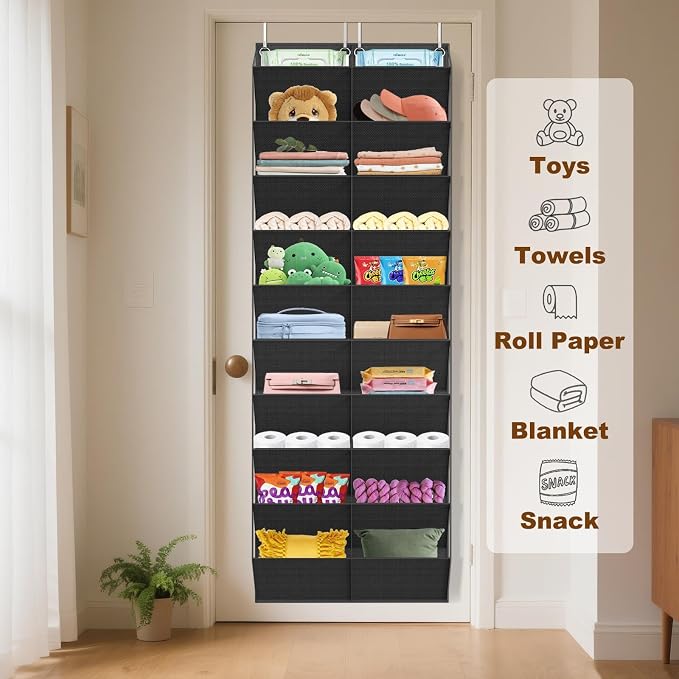 20-30 Pairs Over the Door Shoe Organizer, 10-Tier Door Shoes Rack, Handing - Image 7