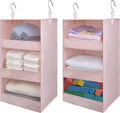 GRANNY SAYS 3-Shelf Hanging Closet Organizer, Foldable Storage, No-Sag Support by GRANNYSAYS