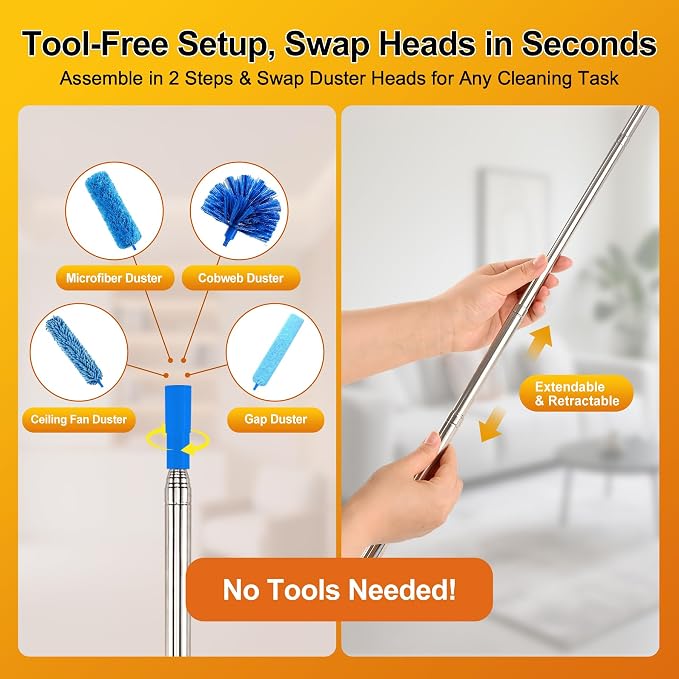 Tiumso 5-in-1 Microfiber Duster Kit - Image 6