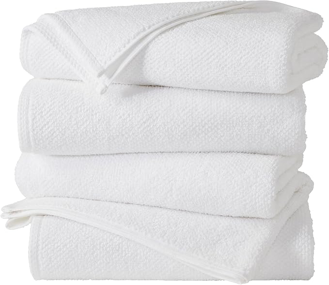 Great Bay Home 100% Cotton 4 Pack 54x27 Bath Towel Set by GreatBayHome