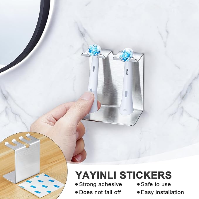 Toothbrush Head Holder for Shower Bathroom, YAYINLI Electric Toothbrush Holders - Image 5