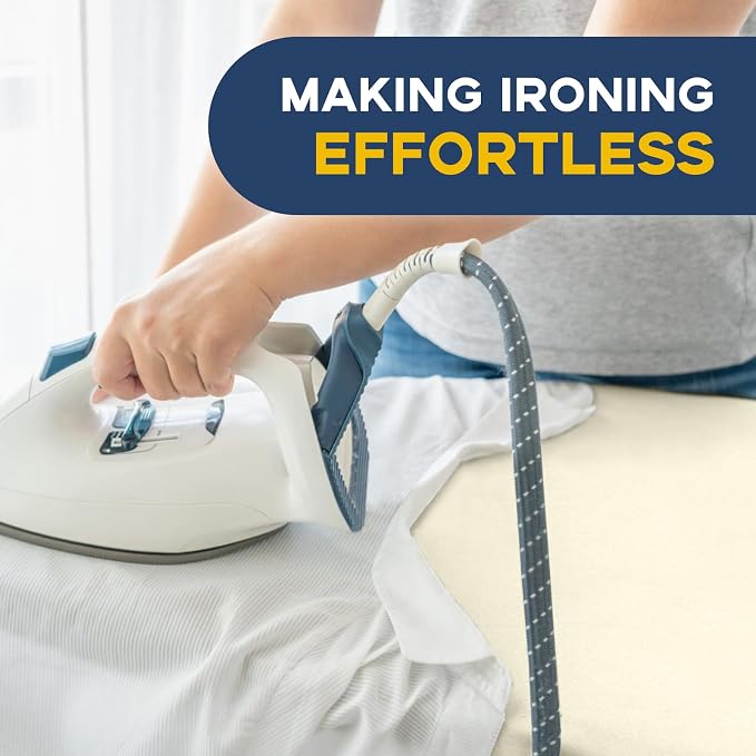 Ironing Board Full Size, RAINHOL Ivory 43x13 Compact Iron Board - Image 6