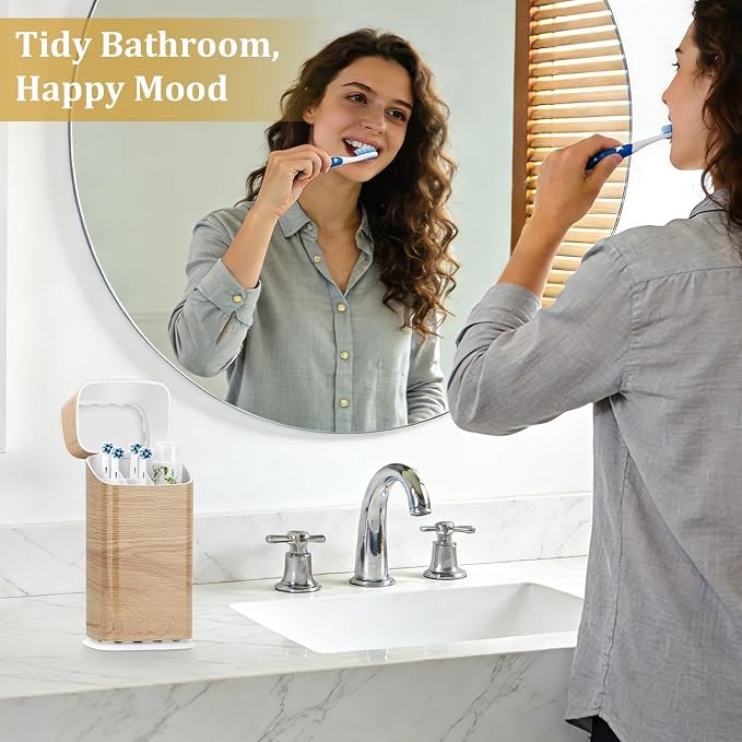 GFWARE Wood Electric Toothbrush Holder - Image 3