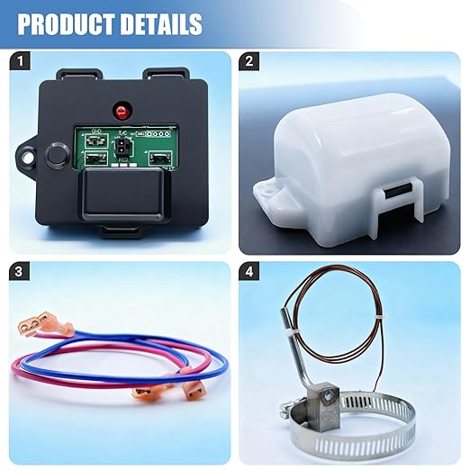Sorello Temp Monitor Control Kit for RV Refrigerator Cooling Unit, RV Temperature Sensor Monitor for Norcold 2118 and 1210 Series, Refrigerator Parts Replace 634677 634678