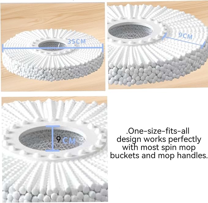 4-Pack Spin Mop Refills, Microfiber - Image 6