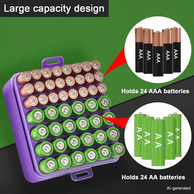 ALCYON Plastic Battery Organizer Storage Case - Image 3