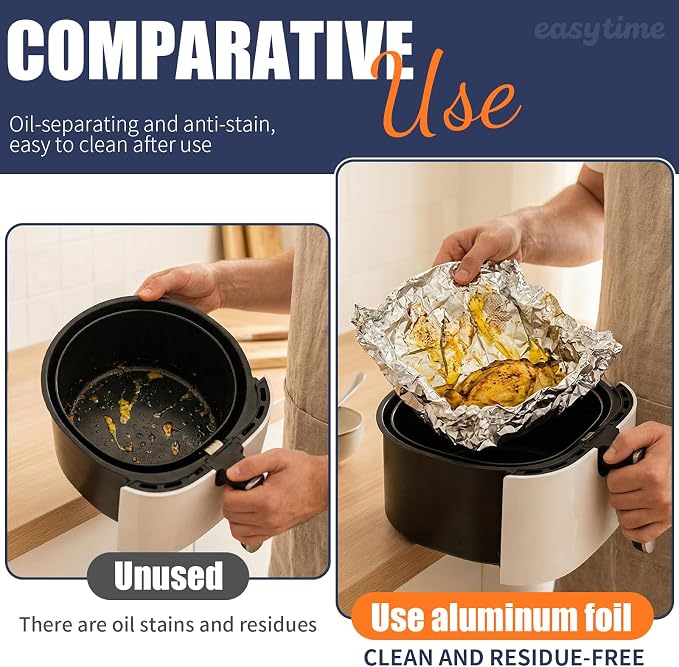 Aluminum Foil Roll, Aluminum Foil 12in x 147ft, 3 Pack of 12in x 49ft Foil - Image 5