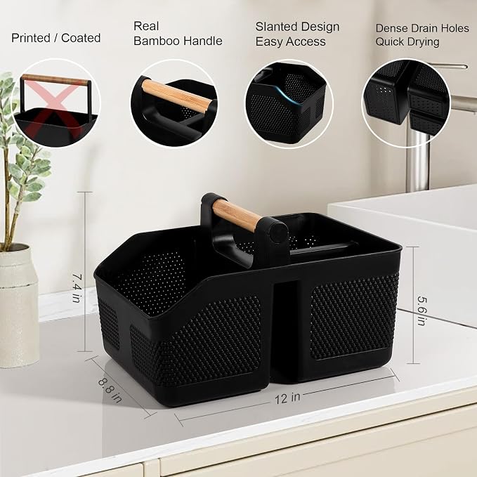 Plastic Shower Caddy Portable Shower Basket - Image 2