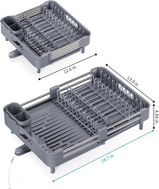 TOOLF Expandable Dish Drying Rack - Image 8