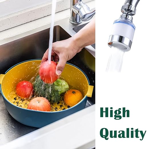 2-Pcs Sink Water Faucet Filter, 360 Degree Rotating Faucet Filter Water Filter - Image 6