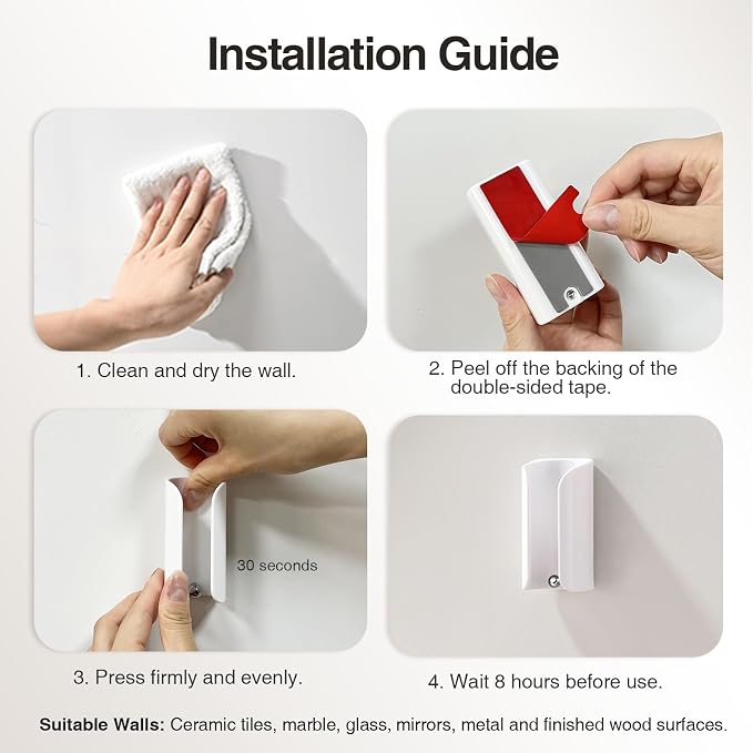 Electric Toothbrush Holder for Bathroom, Adhesive Toothbrush Stand | Compact - Image 8
