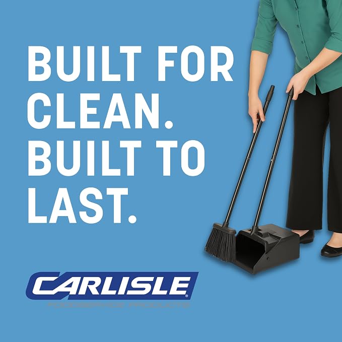 Carlisle FoodService Products Short-Handle Dust Pan and Broom Set, 36 Inch | - Image 4
