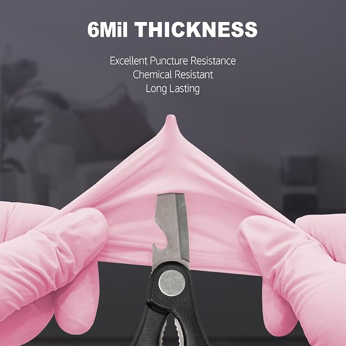 SwiftGrip Disposable Nitrile Dishwashing Gloves, Extended 12 Inches Cuff - Image 3