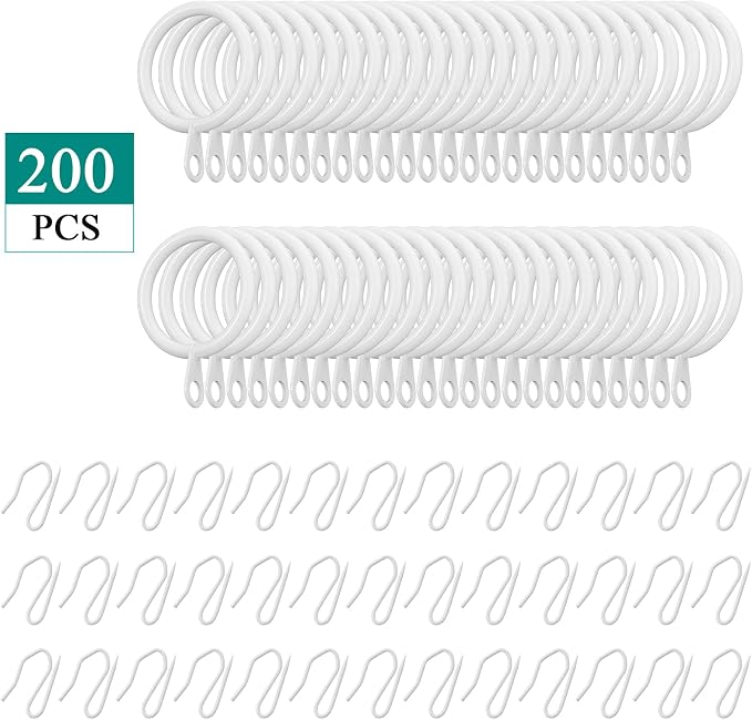 Qunclay 100 Set 0.98 Inch Metal Curtain Rings - Image 3