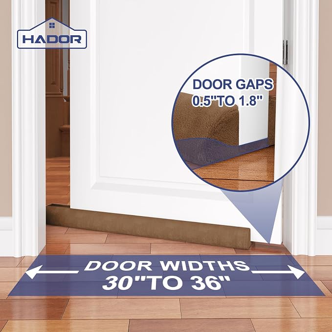 HADOR Door Draft Stopper for Bottom of Door, Adjustable 36 Inch, Double-Sided - Image 2