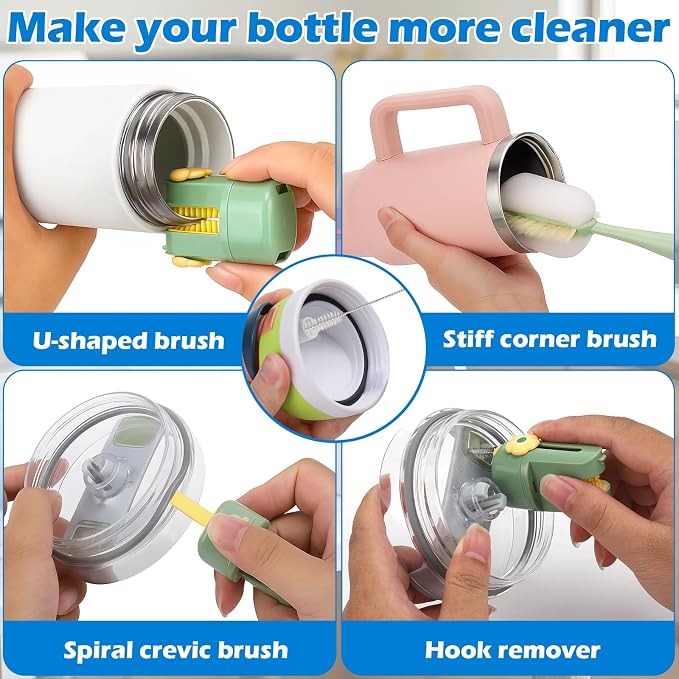 Palksky 5 in 1 Water Bottle Cleaning Brush Set - Image 3