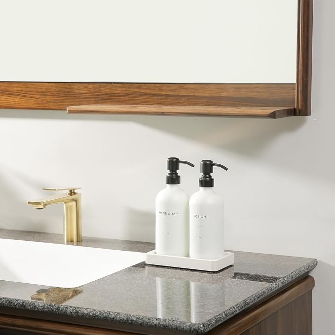 Prus Waso White Soap Dispenser Set | Contains Hand and Lotion Dispenser - Image 6